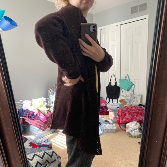 89th & Madison Brown Cardigan - Picture 9 of 11